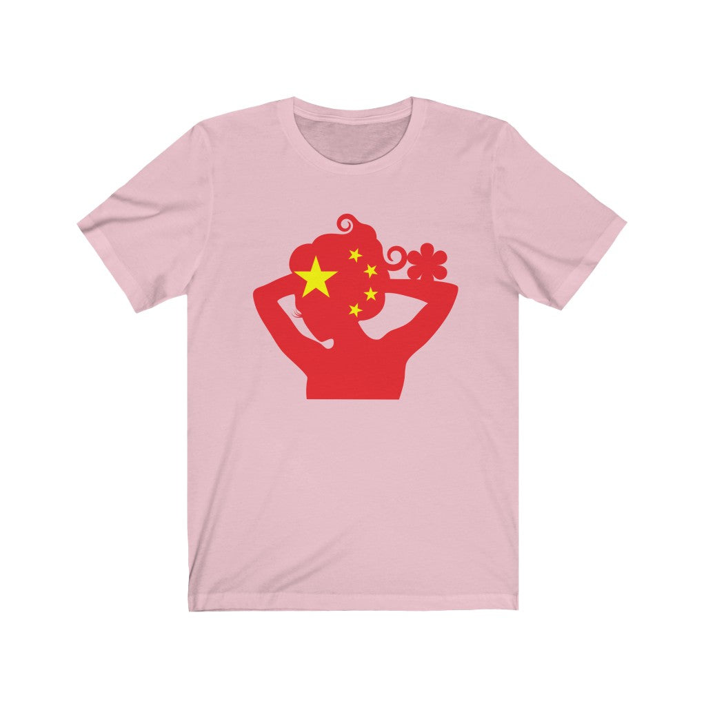 China Lady Flag Premium Tee - Unisex