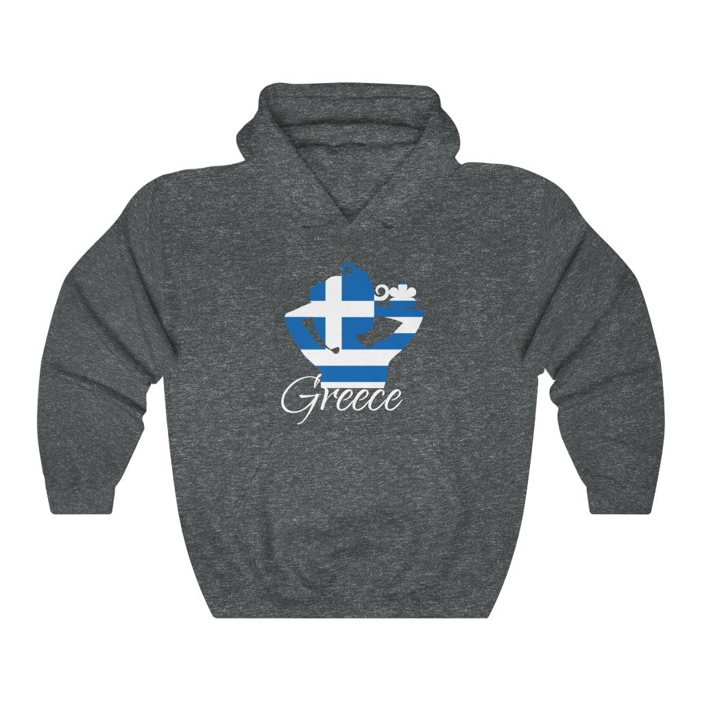 Greece Lady Flag Hoodie Sweatshirt 2 - Unisex