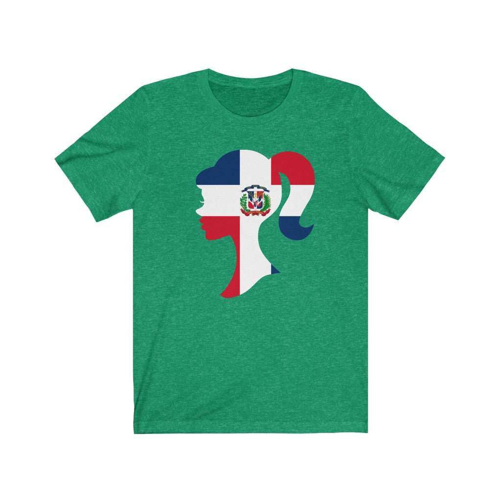 Dominican Republic Girl Flag Premium Tee - Unisex