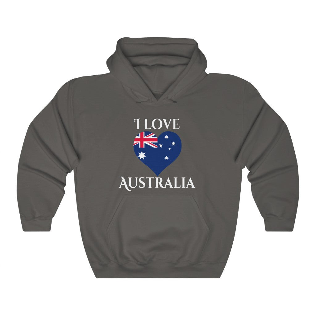 Australia Heart Hoodie Sweatshirt 2 - Unisex