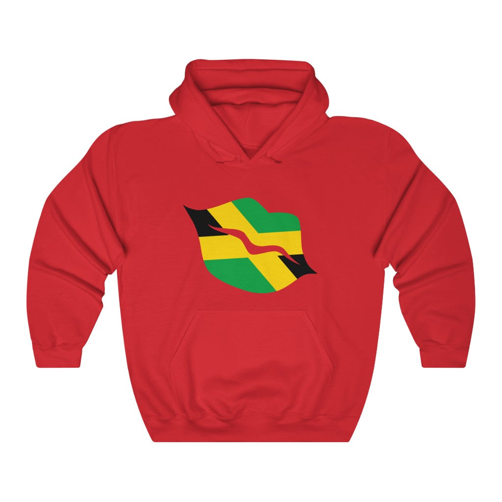 Jamaica Lips Flag Hoodie Sweatshirt - Unisex