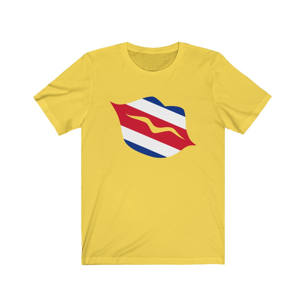Costa Rica Lips Flag Premium Tee - Unisex