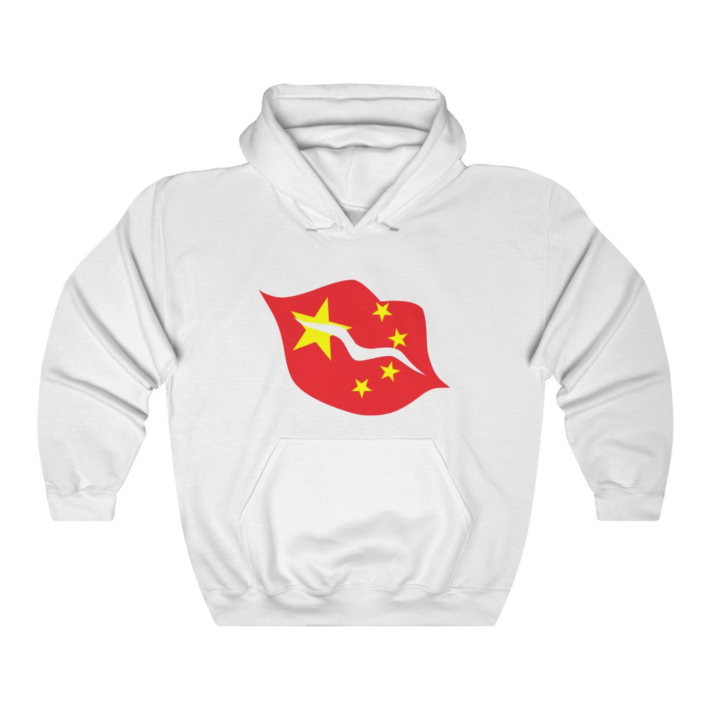 China Lips Flag Hoodie Sweatshirt - Unisex