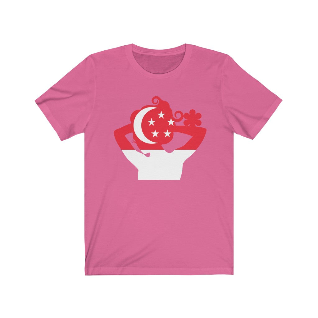 Singapore Lady Flag Premium Tee - Unisex