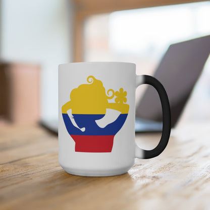 Colombia Lady Color Changing Mug
