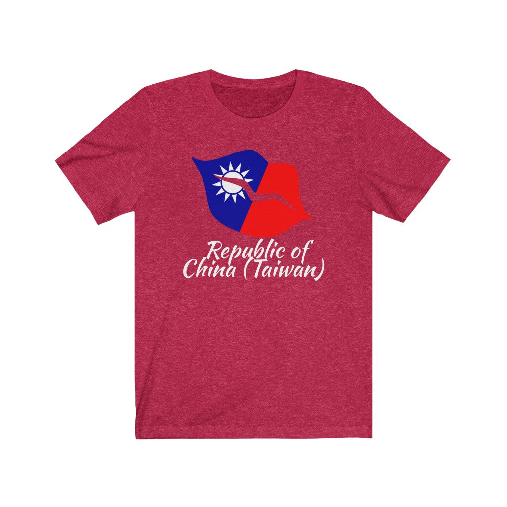 Republic of China - Taiwan Lips Flag Premium Tee 2 - Unisex