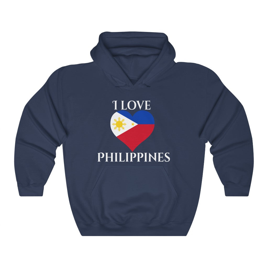 Philippines Heart Flag Hoodie Sweatshirt 2 - Unisex