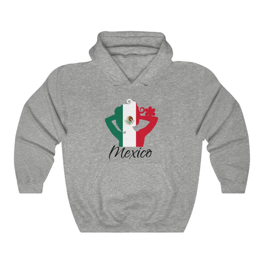 Mexico Lady Flag Hoodie Sweatshirt 1 - Unisex