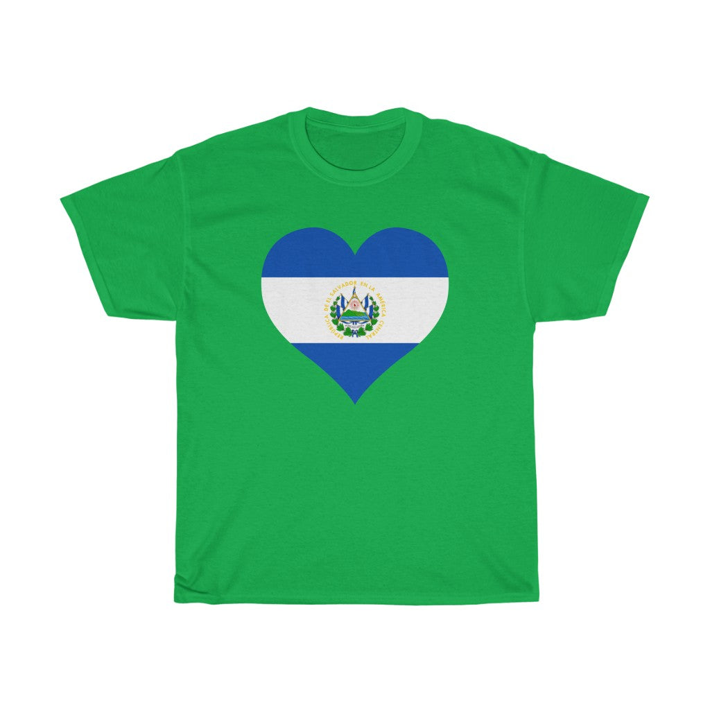 El Salvador Heart Flag Standard Tee - Unisex