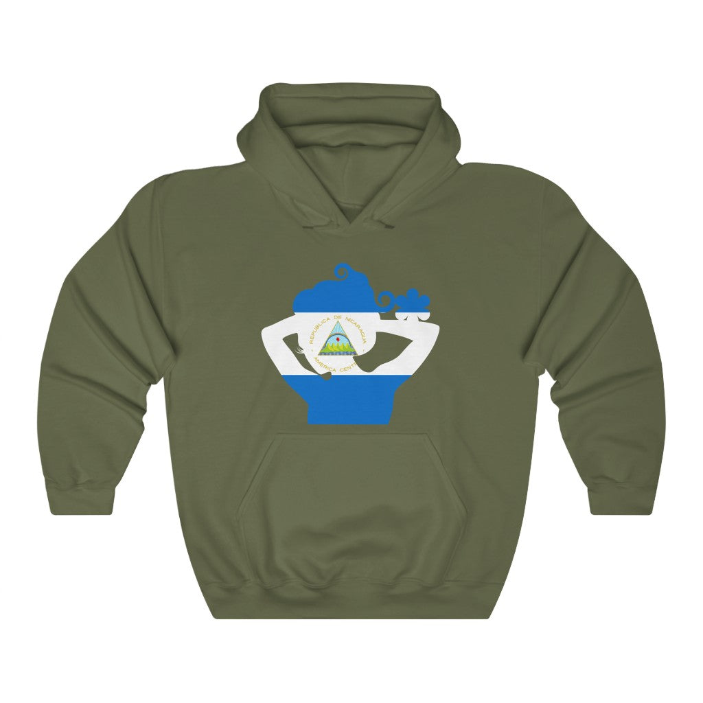 Nicaragua Lady Flag Hoodie Sweatshirt - Unisex