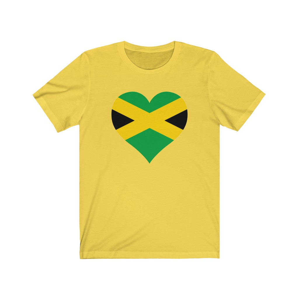 Jamaica  Heart Flag Premium Tee - Unisex