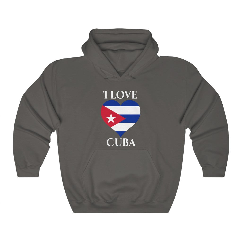 Cuba Heart Flag Hoodie Sweatshirt 2 - Unisex
