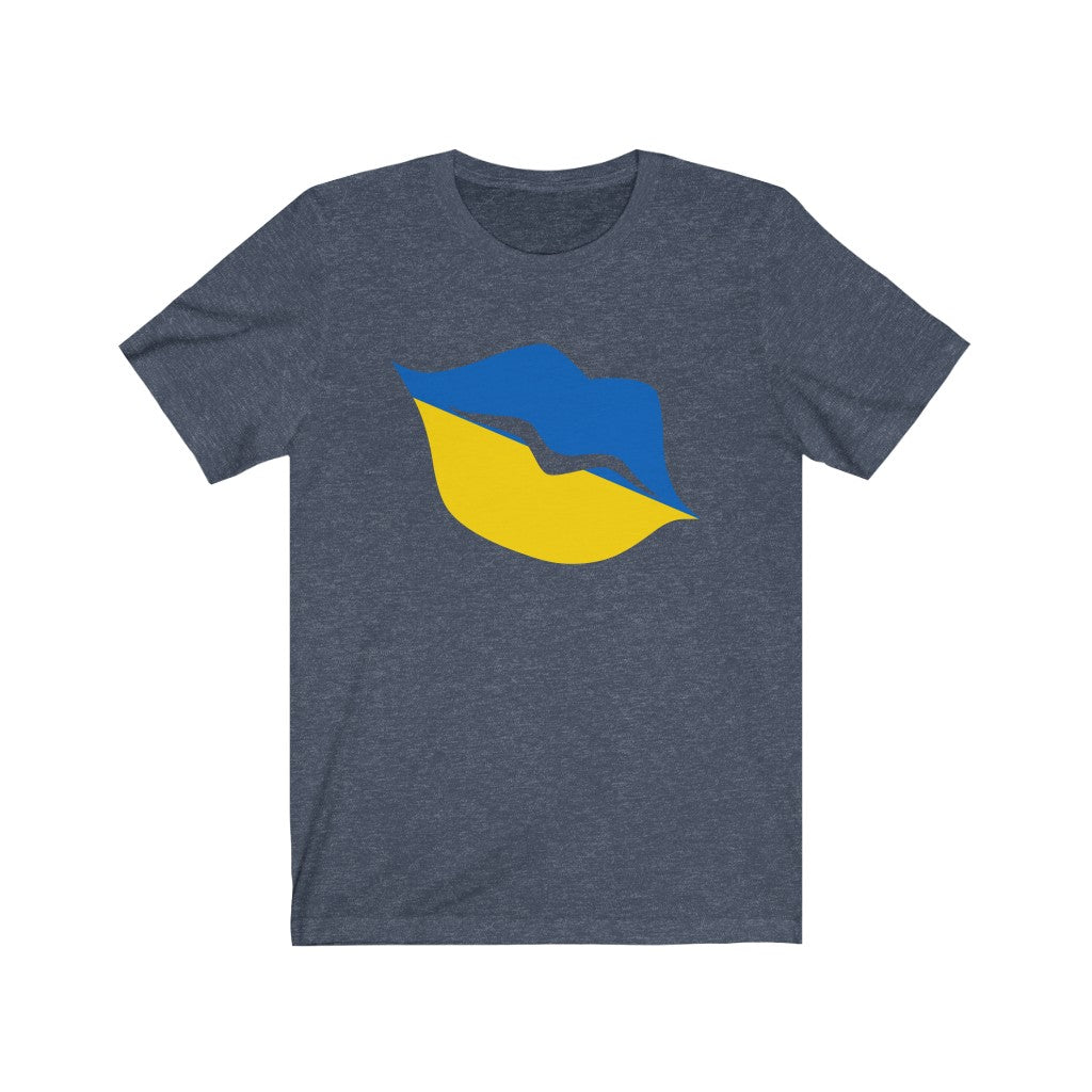 Ukraine Lips Flag Premium Tee - Unisex