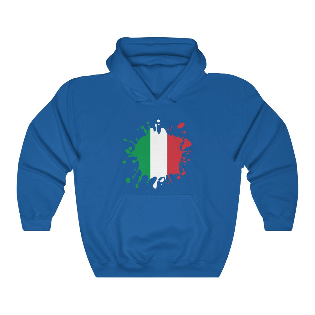 Italy Splat Flag Hoodie Sweatshirt - Unisex