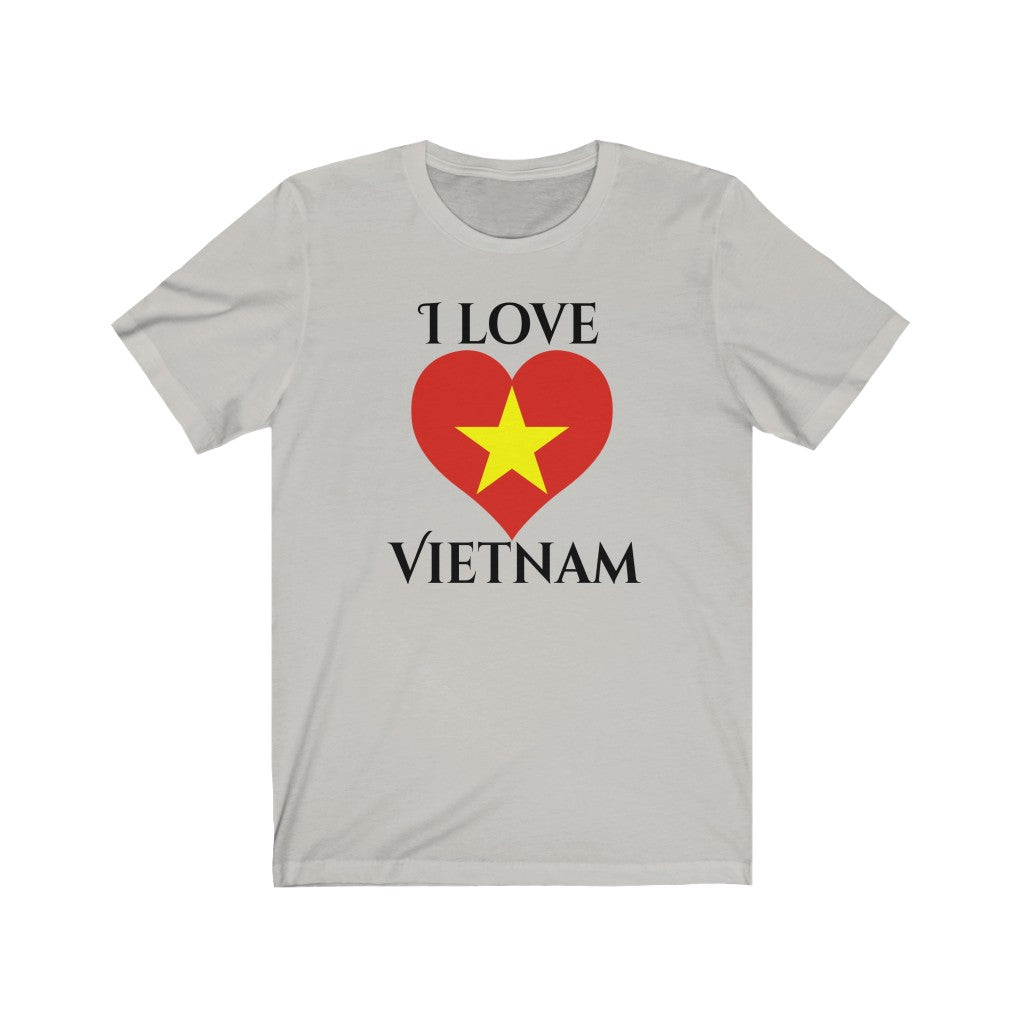 Vietnam Heart Flag Premium Tee 1 - Unisex
