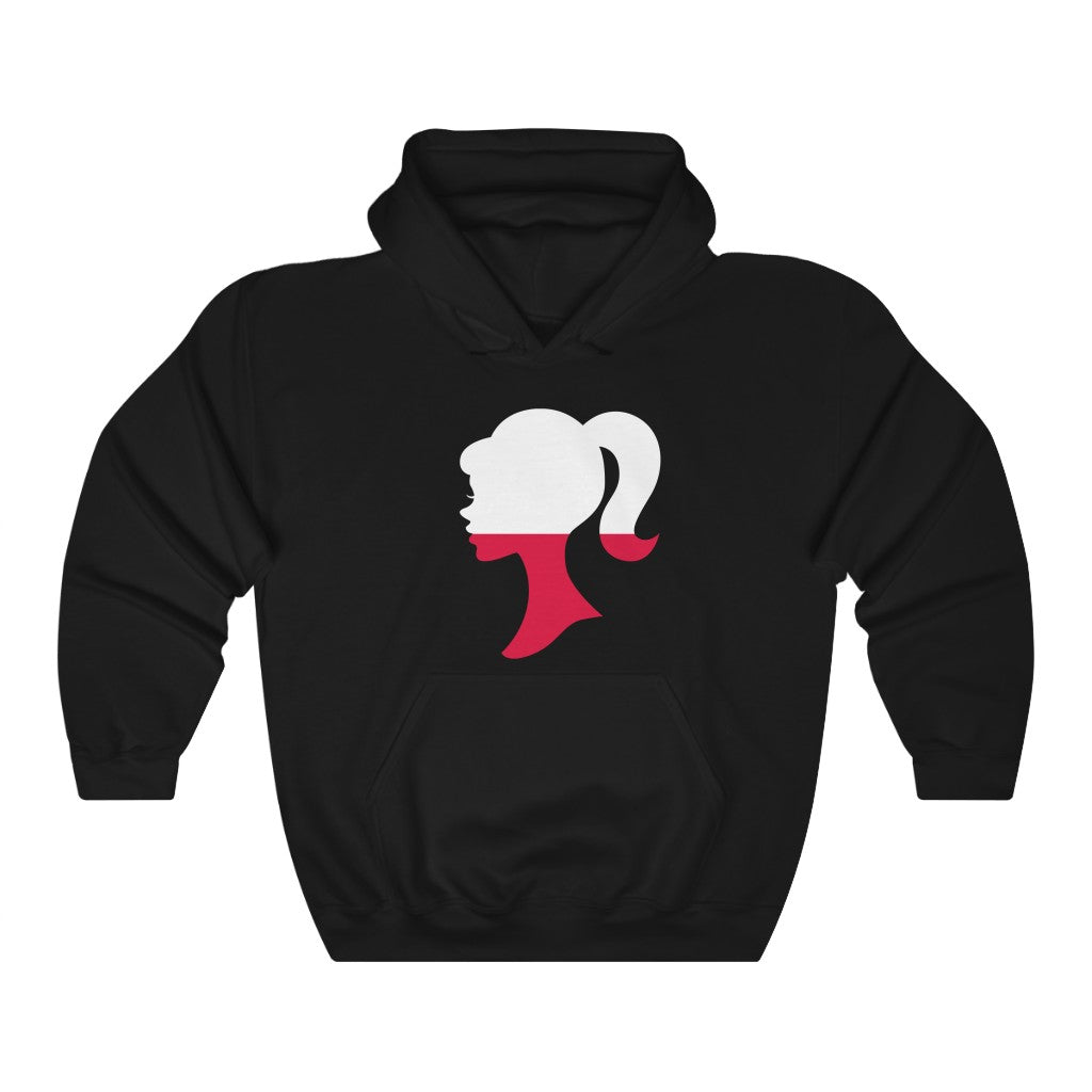Poland Girl Flag Hoodie Sweatshirt - Unisex