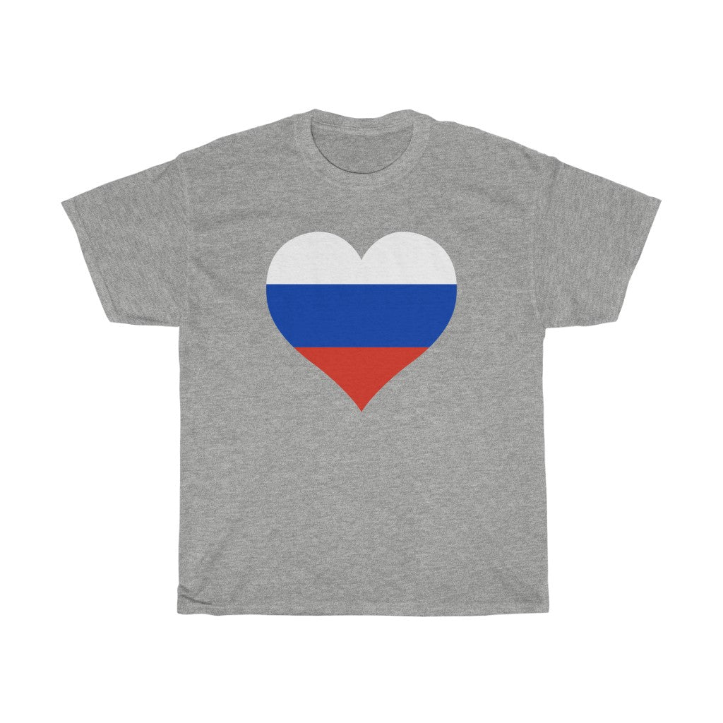 Russia Heart Flag Standard Tee - Unisex