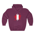 Peru Splat Flag Hoodie Sweatshirt - Unisex