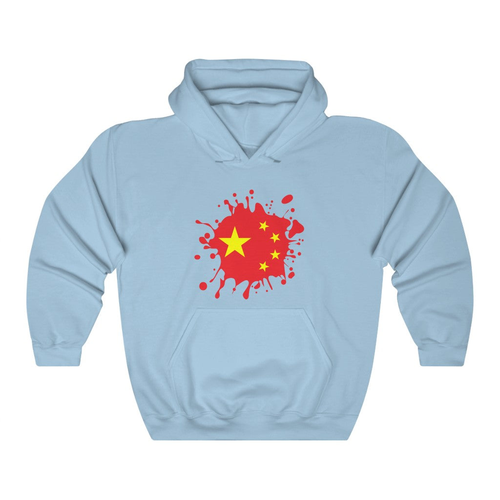 China Splat Flag Hoodie Sweatshirt - Unisex