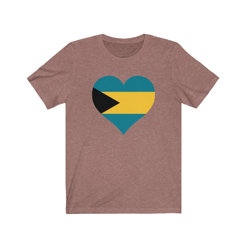 Bahamas Heart Flag Premium Tee - Unisex