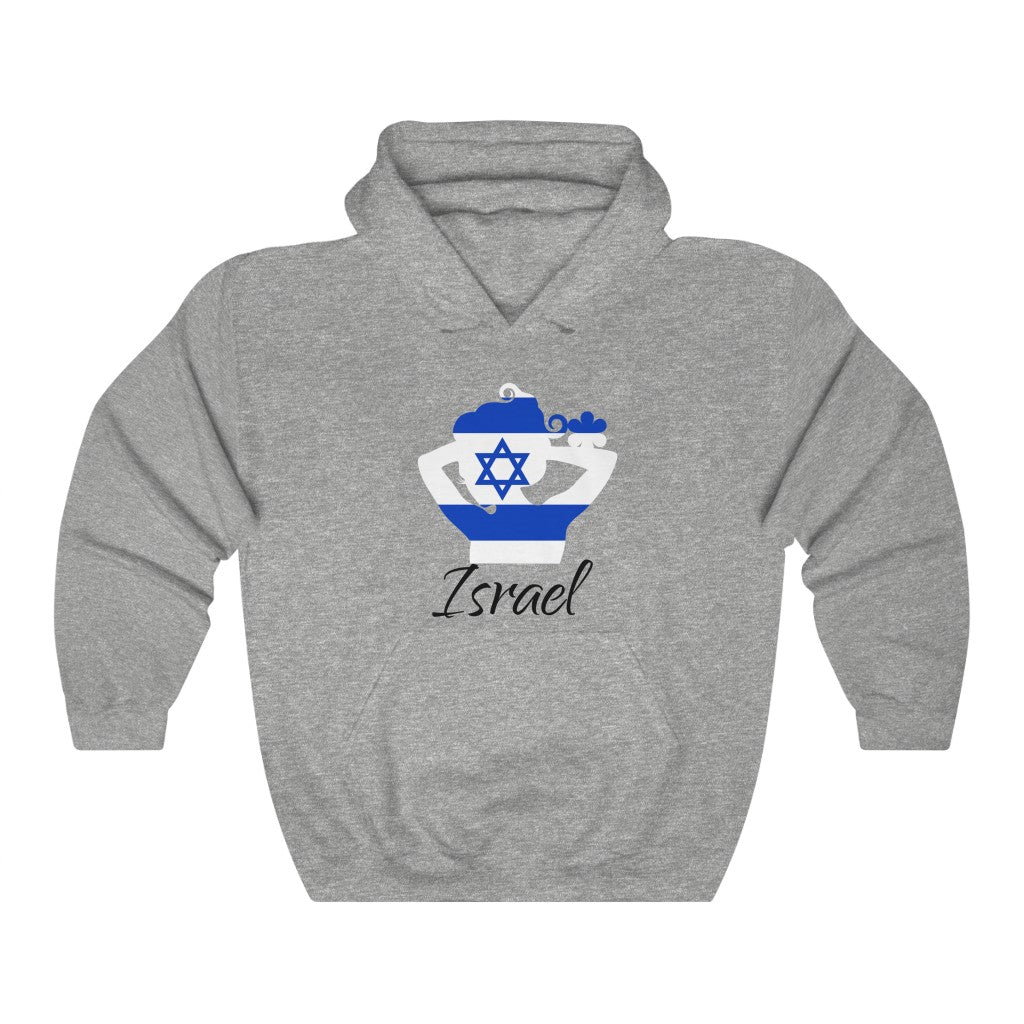 Israel Lady Flag Hoodie Sweatshirt 1 - Unisex