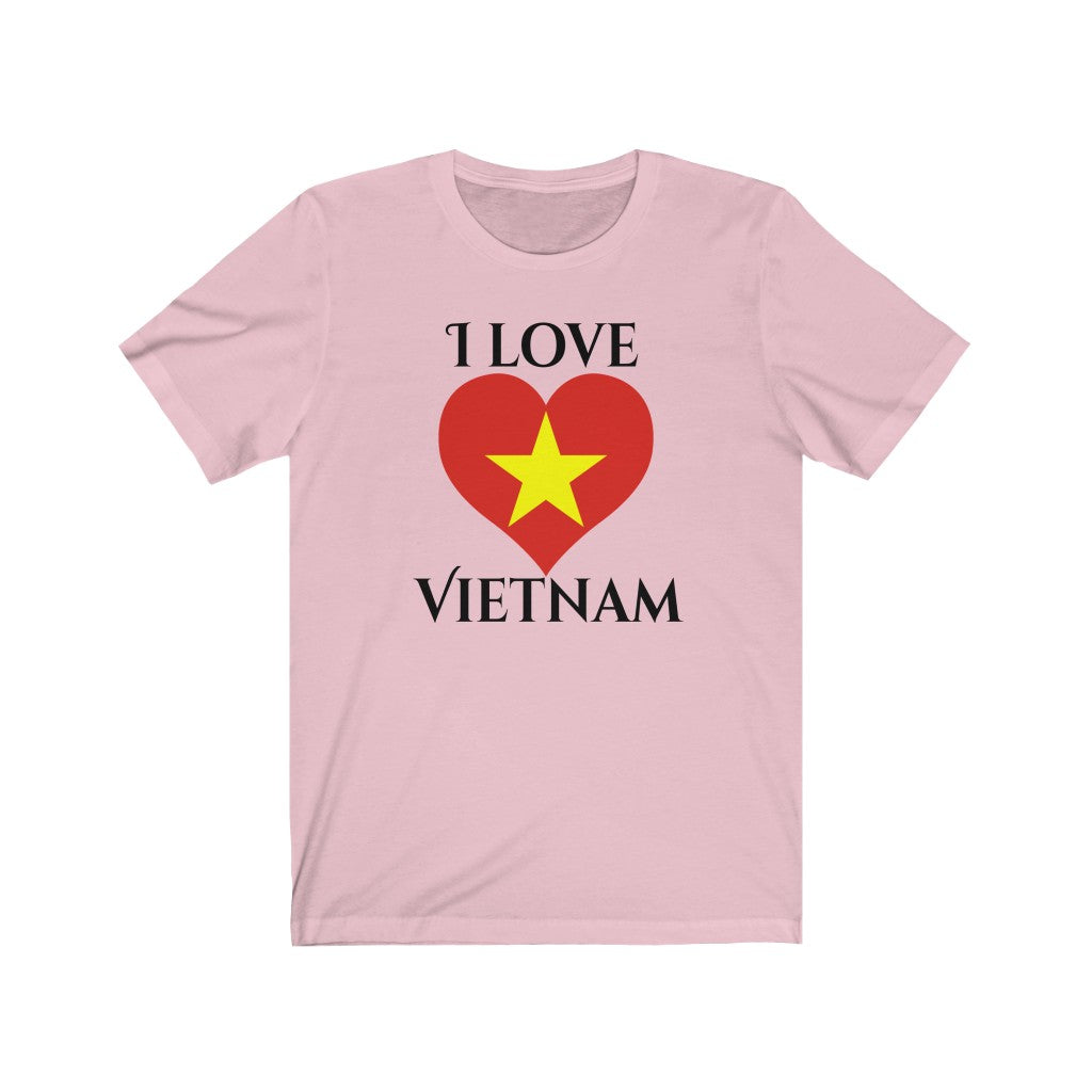 Vietnam Heart Flag Premium Tee 1 - Unisex