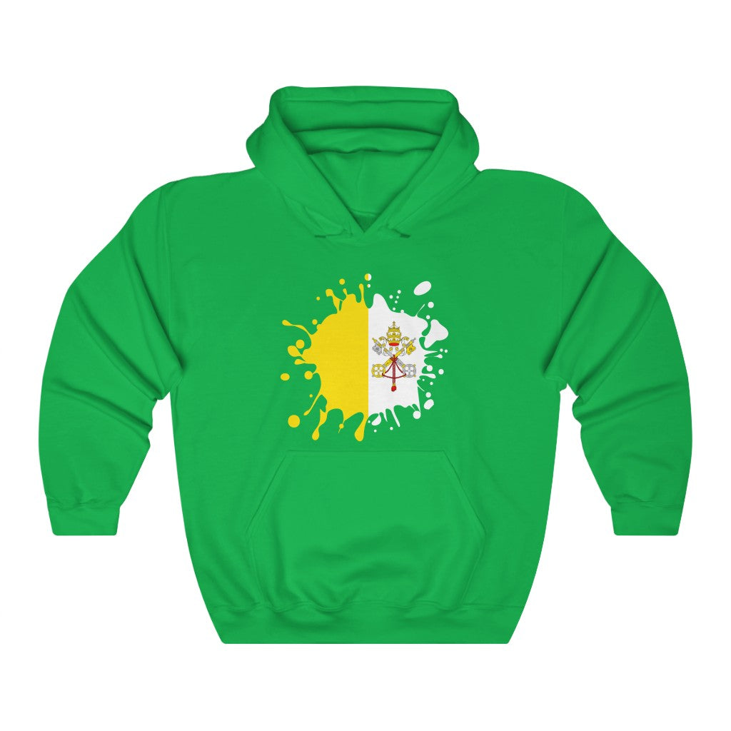 Holy See Splat Flag Hoodie Sweatshirt - Unisex