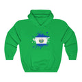 El Salvador Splat Flag Hoodie Sweatshirt - Unisex