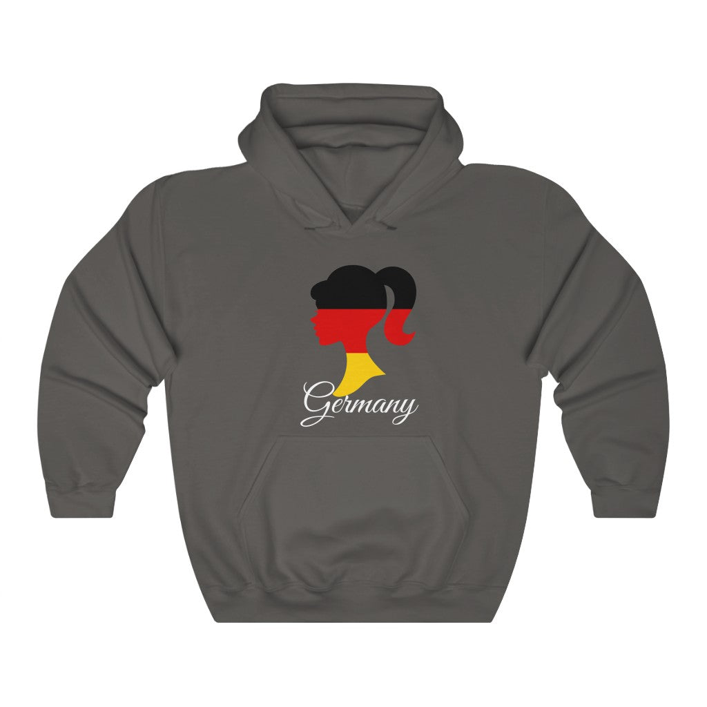 Germany Girl Flag Hoodie Sweatshirt 2 - Unisex