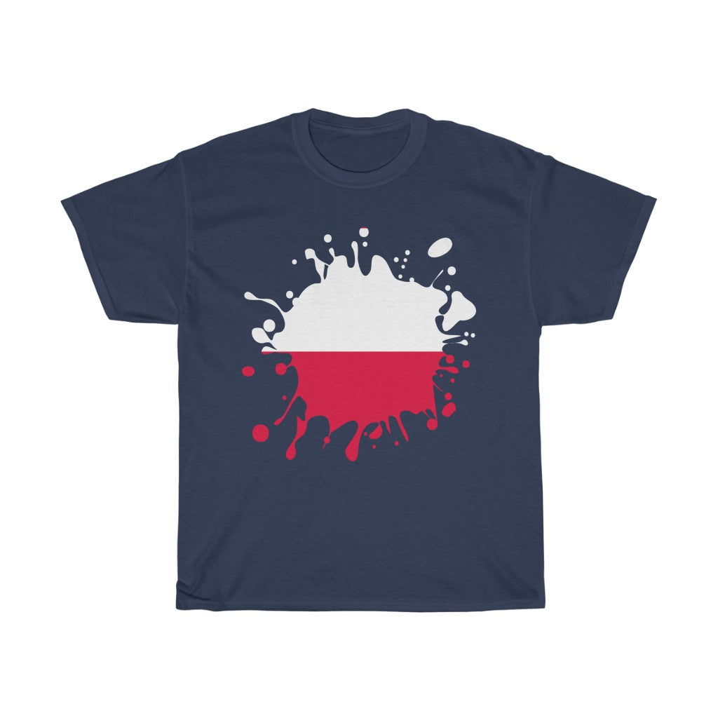 Poland Splat Flag Standard Tee - Unisex