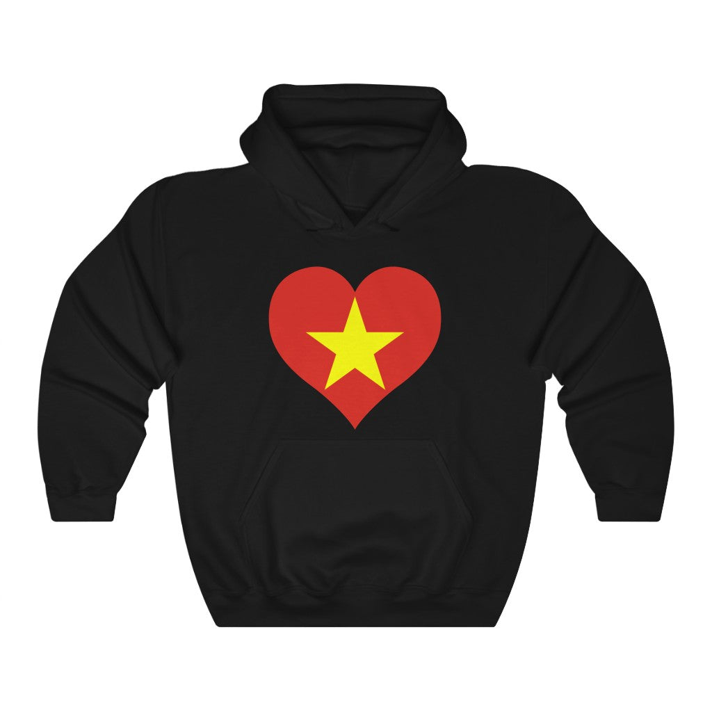 Vietnam Heart Flag Hoodie Sweatshirt - Unisex