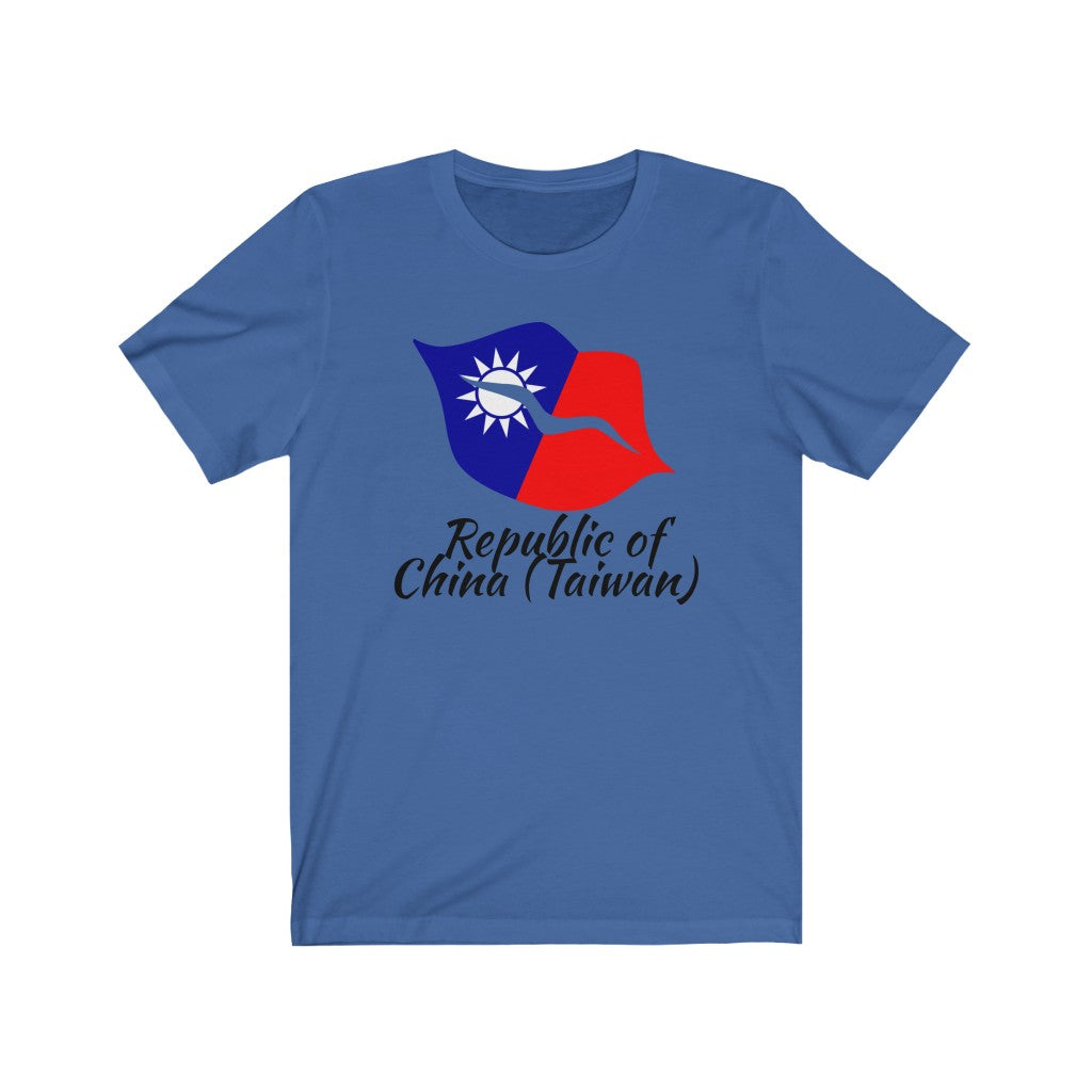 Republic of China - Taiwan Lips Flag Premium Tee 1 - Unisex