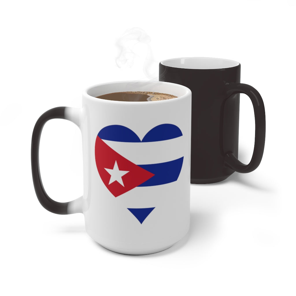 Cuba Heart Color Changing Mug