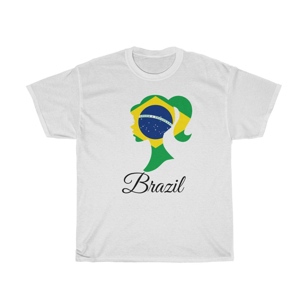 Brazil Girl  Flag Standard Tee 1 - Unisex