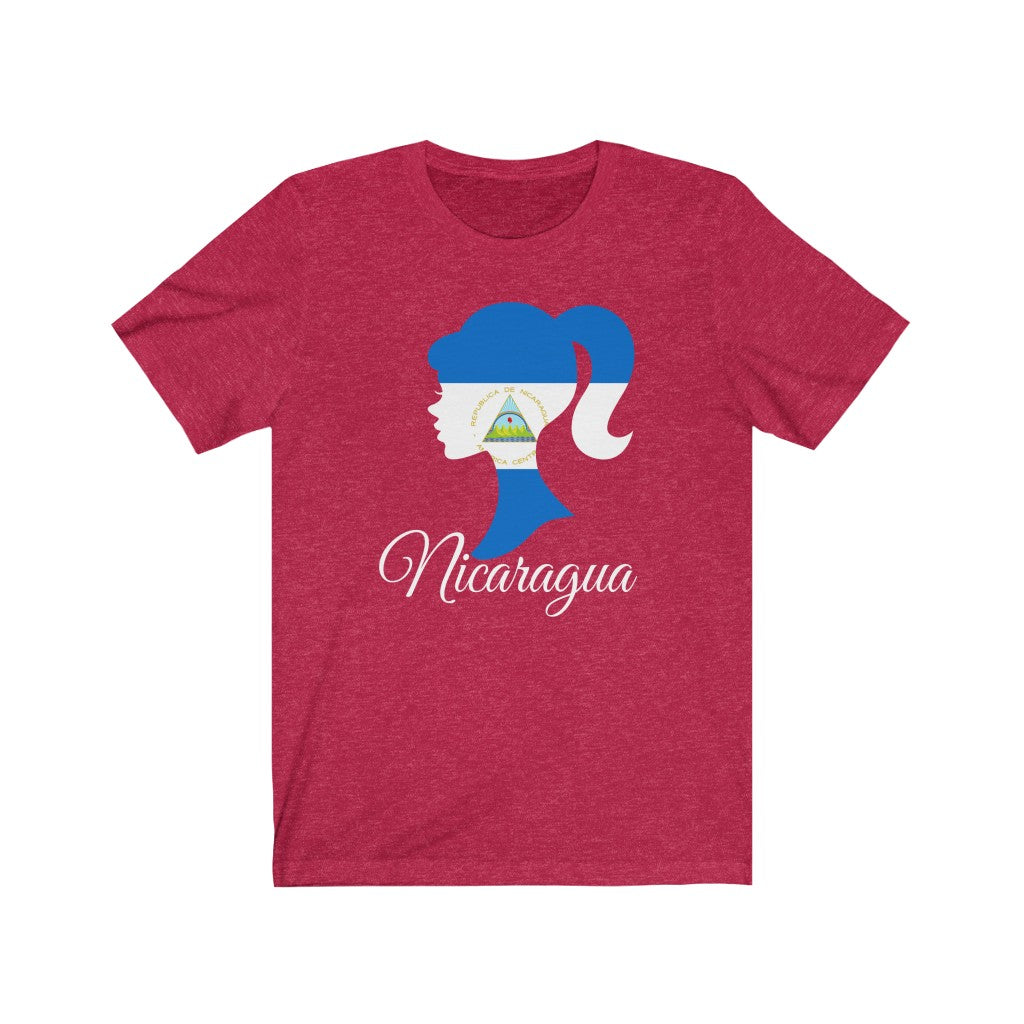 Nicaragua Girl Flag Premium Tee 2 - Unisex