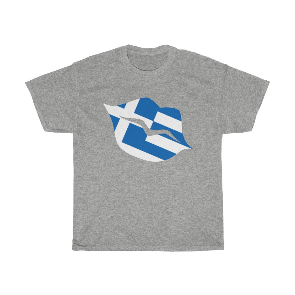 Greece Lips Flag Standard Tee - Unisex