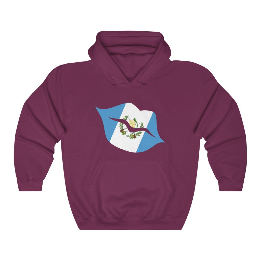 Guatemala Lips Flag Hoodie Sweatshirt - Unisex
