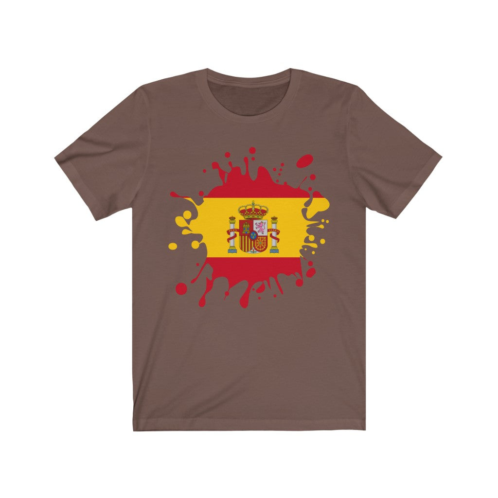 Spain Splat Flag Premium Tee - Unisex