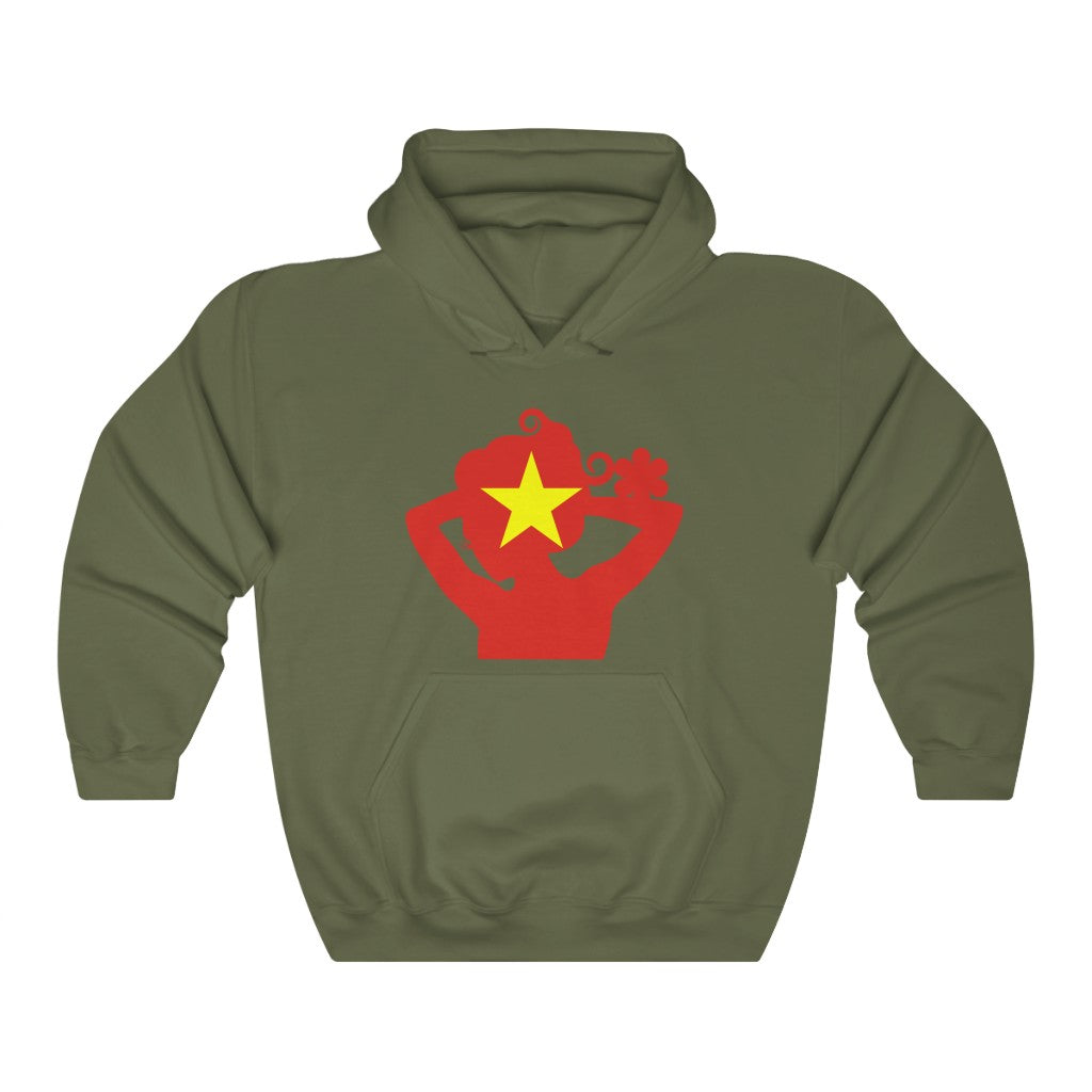 Vietnam Lady Flag Hoodie Sweatshirt - Unisex
