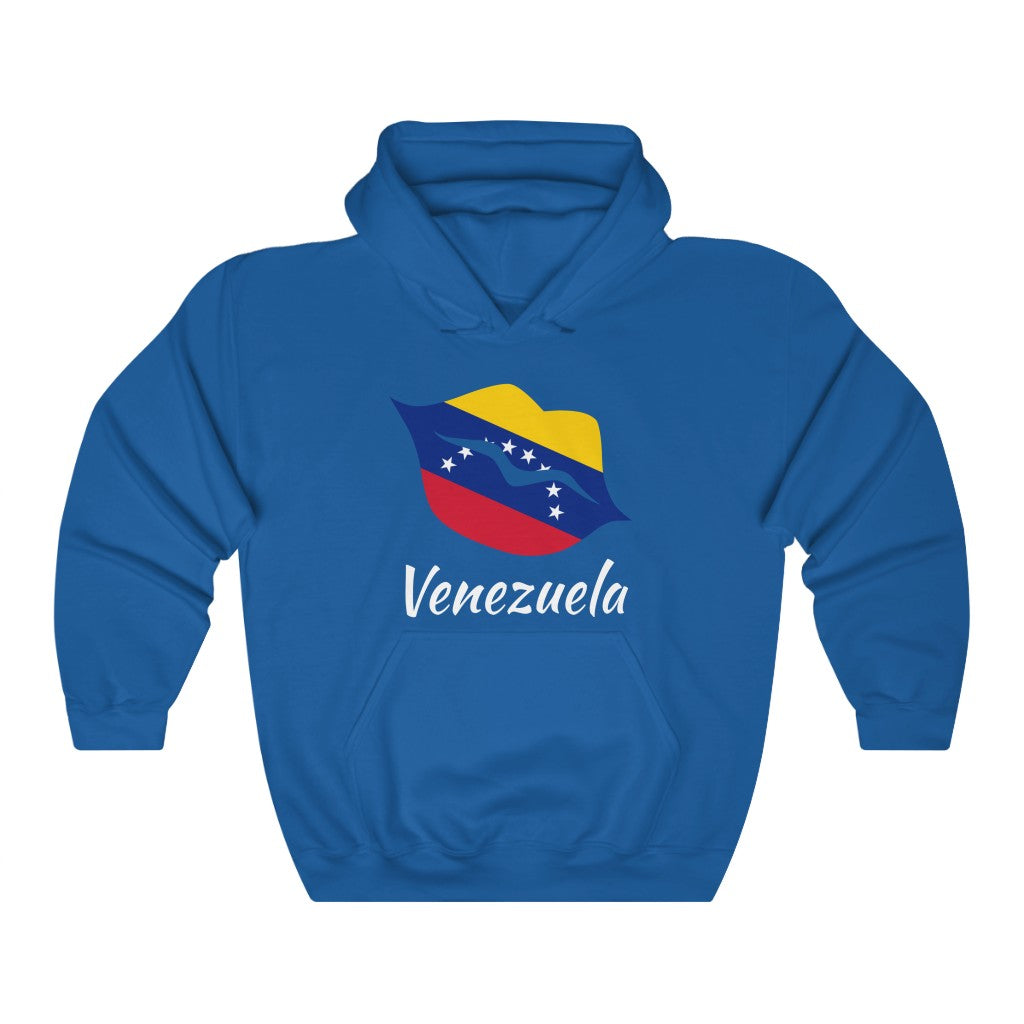 Venezuela Lips Flag Hoodie Sweatshirt 2 - Unisex