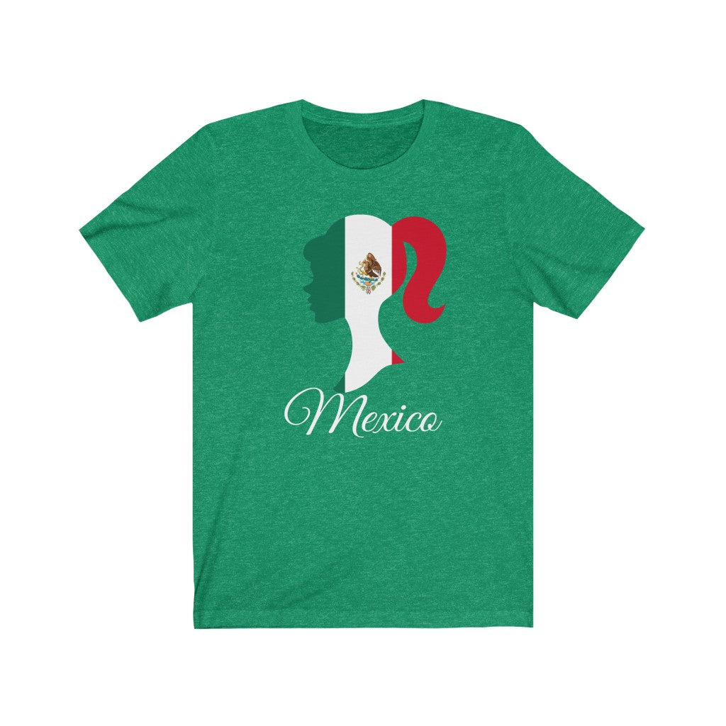 Mexico Girl Flag Premium Tee 2 - Unisex
