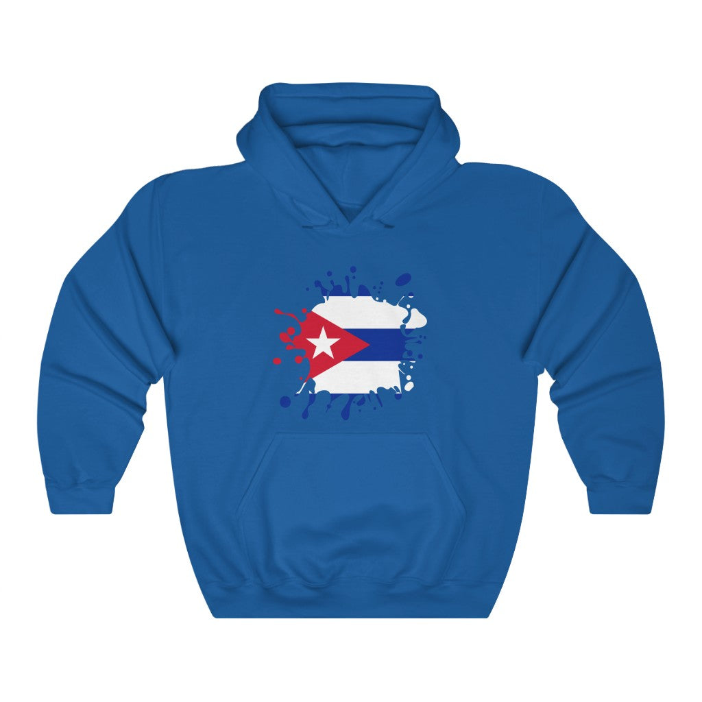 Cuba Splat Flag Hoodie Sweatshirt - Unisex