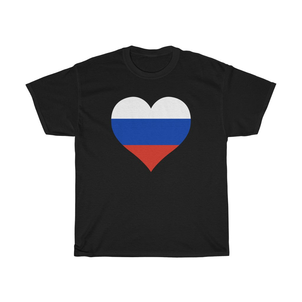 Russia Heart Flag Standard Tee - Unisex