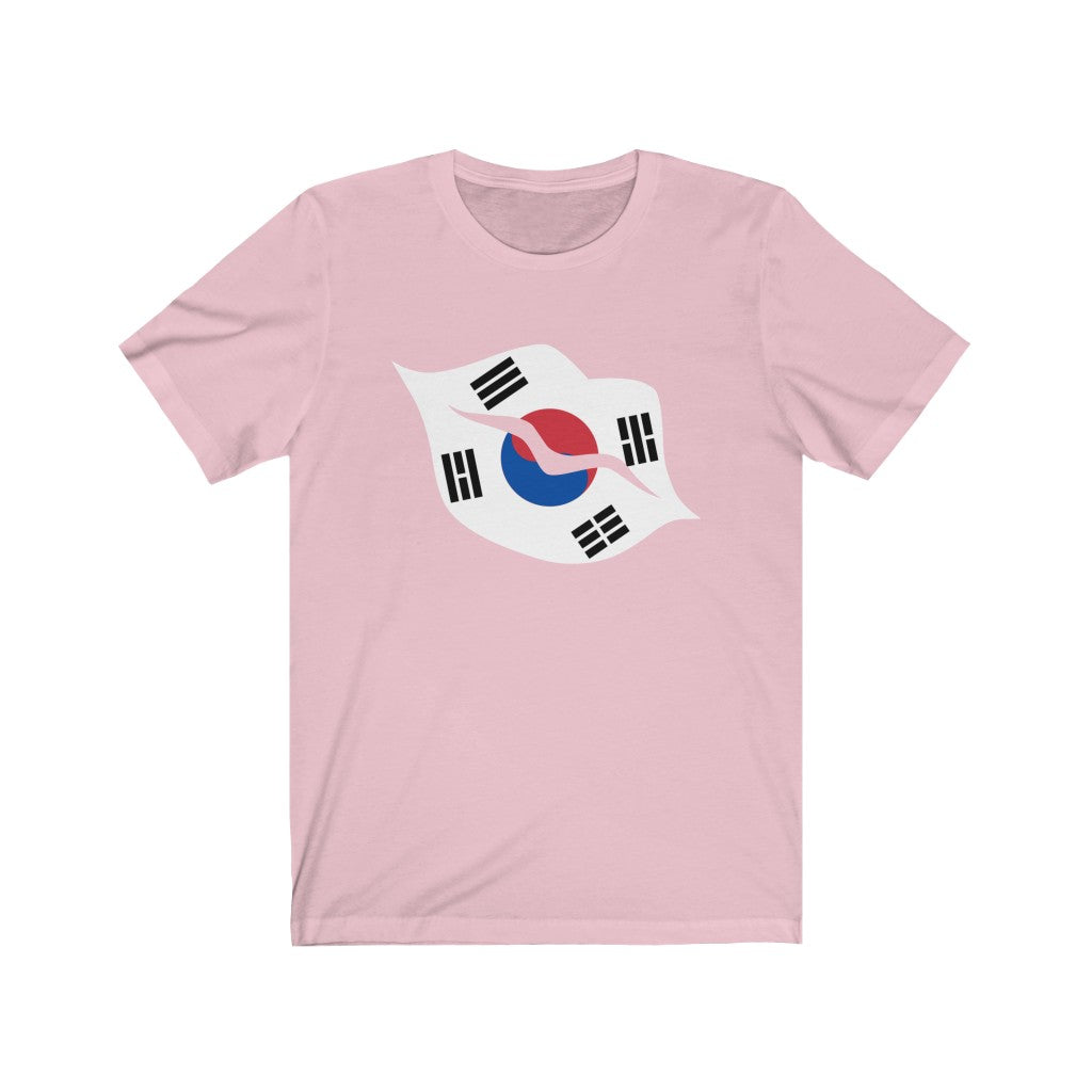 South Korea Lips Flag Premium Tee - Unisex
