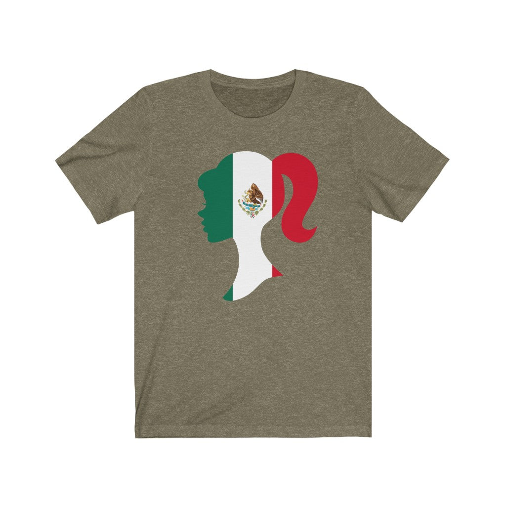 Mexico Girl Flag Premium Tee - Unisex