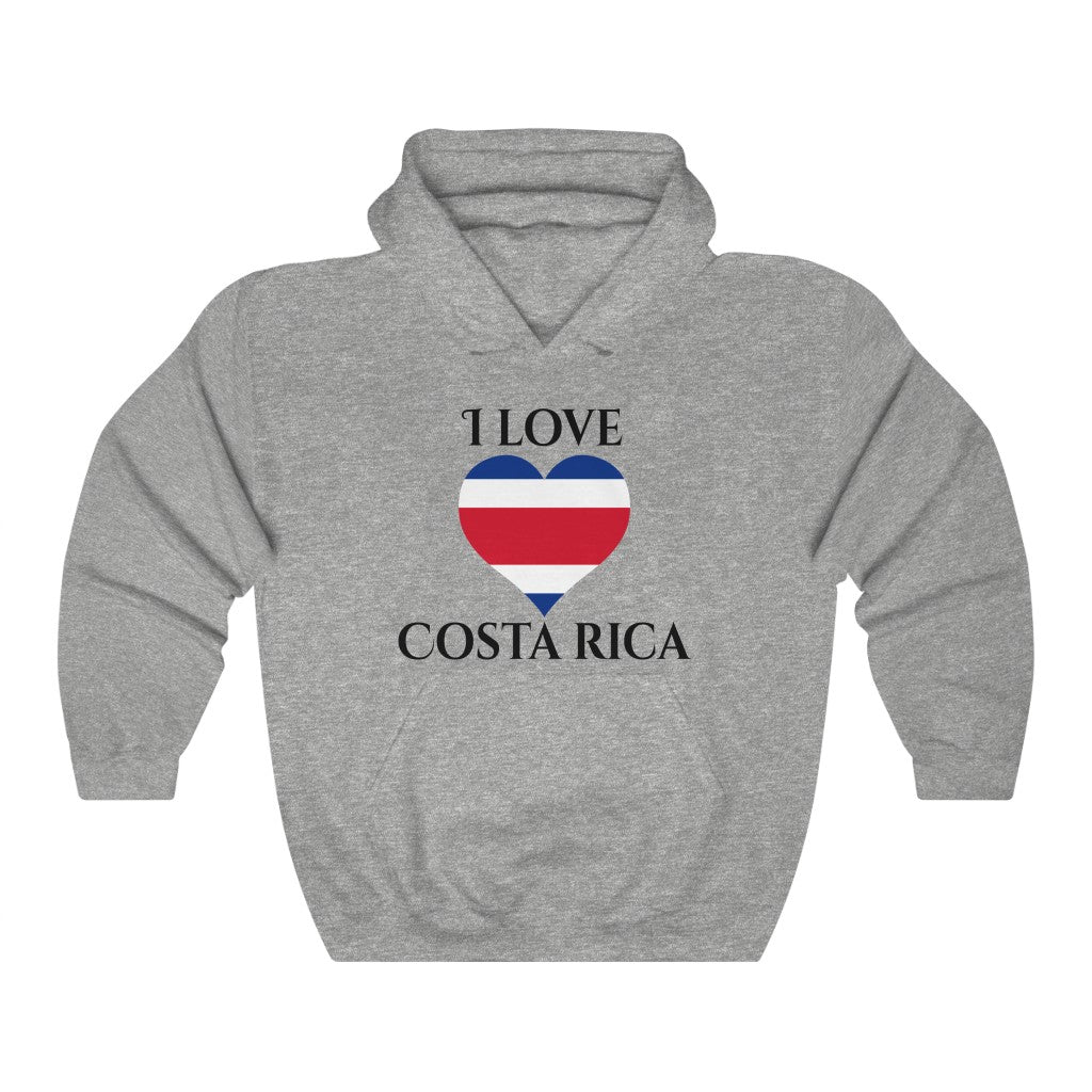 Costa Rica Heart Flag Hoodie Sweatshirt 1 - Unisex