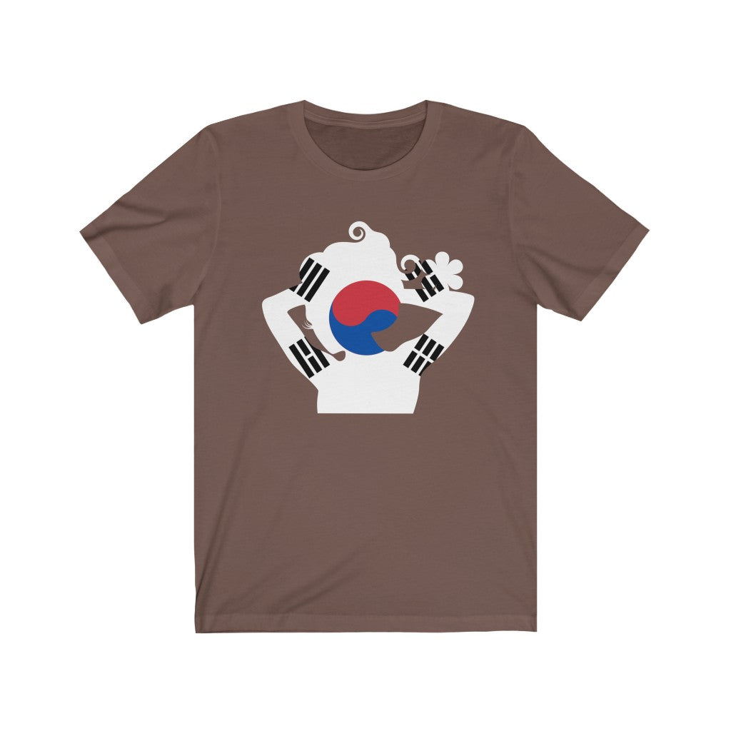 South Korea Lady Flag Premium Tee - Unisex