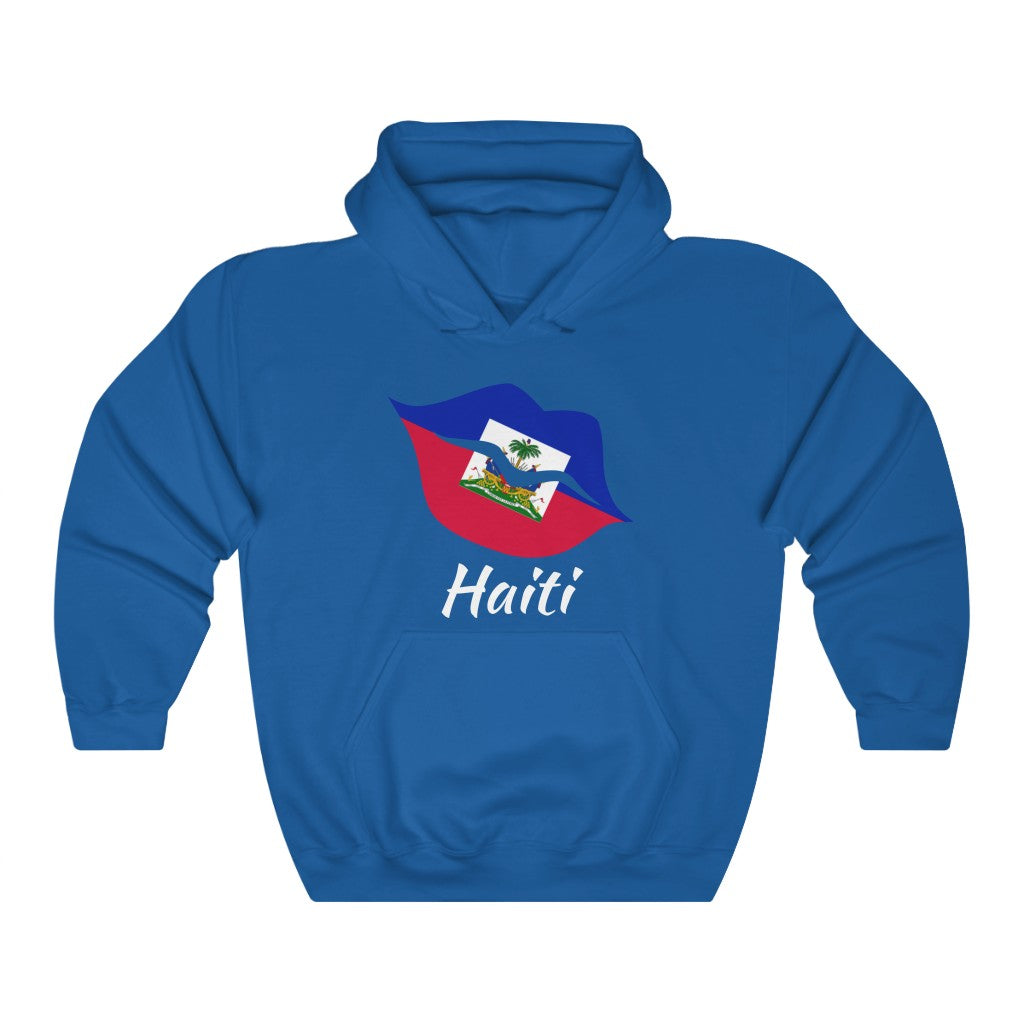 Haiti Lips Flag Hoodie Sweatshirt 2 - Unisex