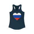 Russia Heart Flag Tank - Women