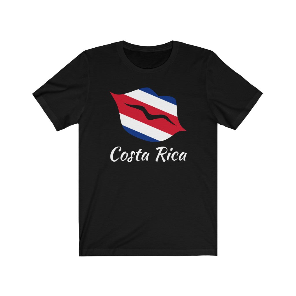 Costa Rica Lips Flag Premium Tee 2 - Unisex